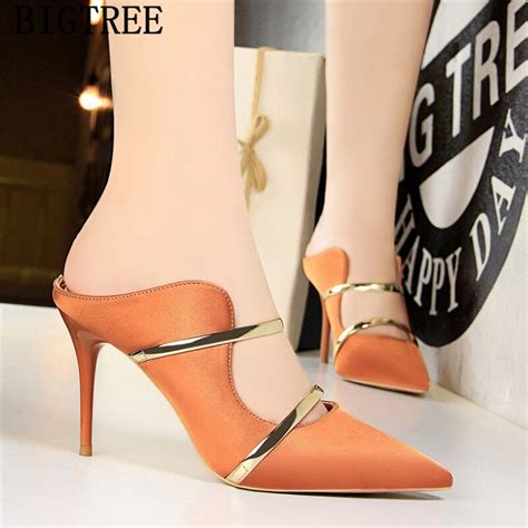 2023 Shoes Women Pumps Mules High Heels Wedding Shoes Bride Bigtree