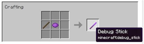 Debug Stick Crafting Recipe 1 16 Minecraft Data Pack