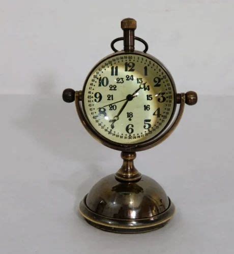 Analog Brown Brass Antique Table Clock, For Office And Home at Rs 850 in Roorkee