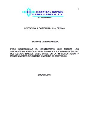 Completable En L Nea Eserafaeluribe Gov Para Seleccionar El Contratista