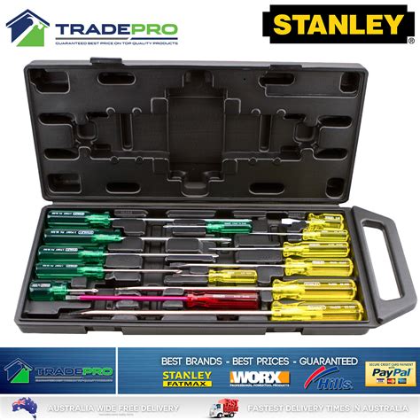 Stanley Pce Screwdriver Set In Carry Case Pro Pc Screw Driver Kit