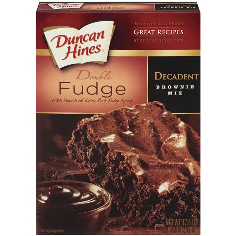 Duncan Hines Decadent Double Fudge Premium Brownie Mix Shop Baking Mixes At H E B