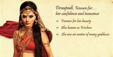 Draupadi Mahabharata Quotes India Facts The Mahabharata