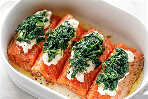 Spinach Salmon Casserole Recipe With Cream Cheese And Mozzarella Baked Salmon Casserole Recipe