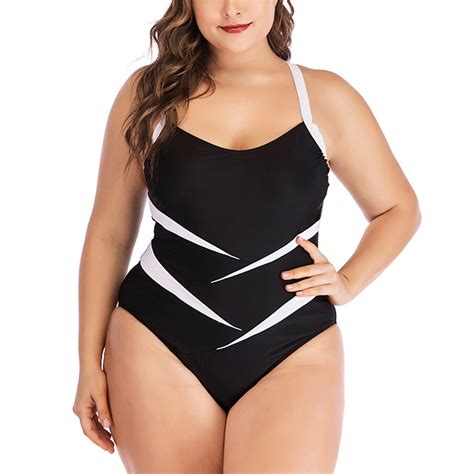 Tponi Sexy Swimsuit For Women One Piece White Plus Size Swimsuit For