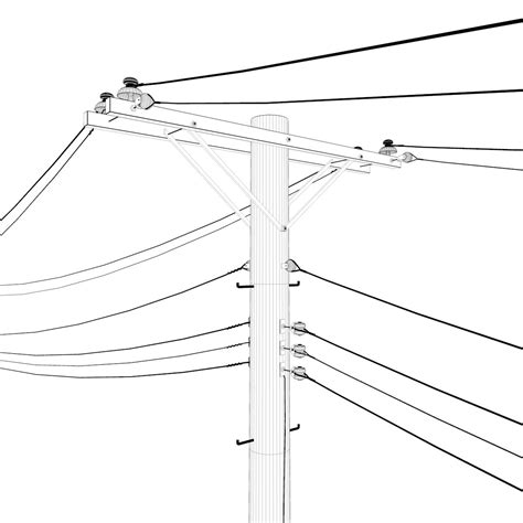 Telephone Pole Collection 3d Model 75 3ds Fbx Obj C4d Free3d