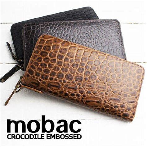 財布 メンズ 長財布 本革 ラウンドファスナー クロコエンボス Mobac Mb 0021イーモノ 通販 Yahooショッピング