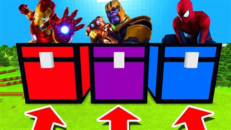 Minecraft Pe Do Not Choose The Wrong Chest Iron Man Thanos