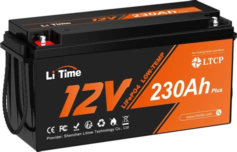 Jp Litime 12v200ah Plusリン酸鉄リチウムイオンバッテリー 200aのbms内蔵 最大2560wの