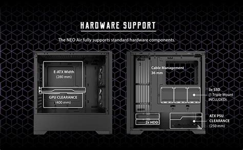 Metallicgear Neo Air Atx Mid Tower Case Mg Ne520abk01 High Airflow