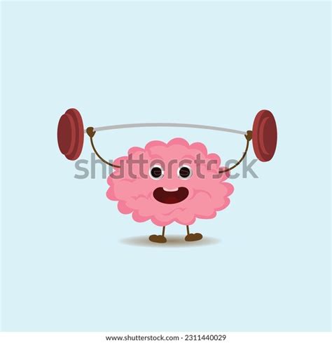 brain character illustration expressions vector eps stock vector