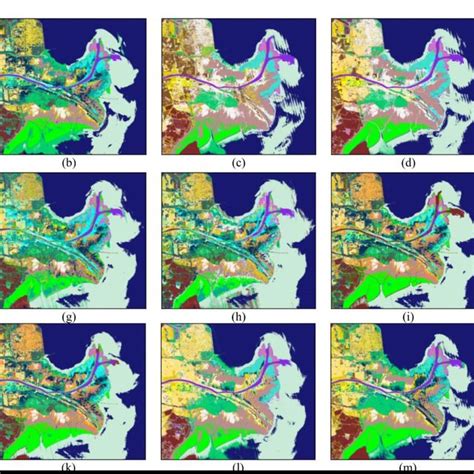 Classification Maps Resulting From The Classification For The