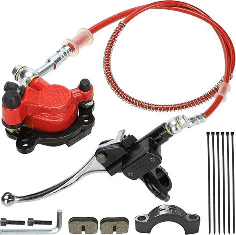 Yoxufa Upgraded Mini Bike Hydraulic Disc Brake Caliper Assembly Kit For Baja Doodle