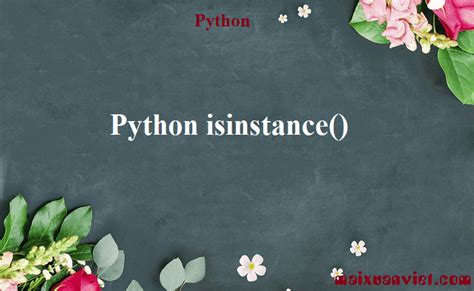 Python Isinstance VietMX S Blog