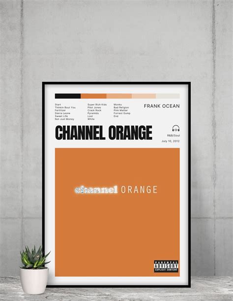 Frank Ocean Posters Channel Orange Poster Nostalgia Ultra Tracklist