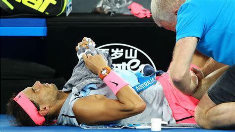 Australian Open 2018 Rafael Nadal Retires With Leg Injury Tennis