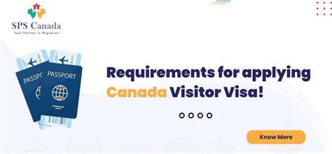 Requirements For Applying Canada Visitor Visa • Sps Canada