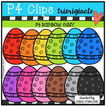 Eggy Rainbow Eggs P Clips Trioriginals Clip Art By P Clips Trioriginals