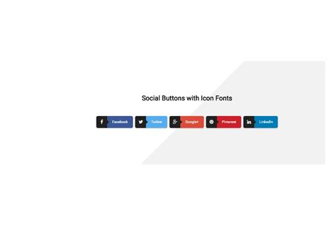 25 Free Css3 Social Media Buttons Sets