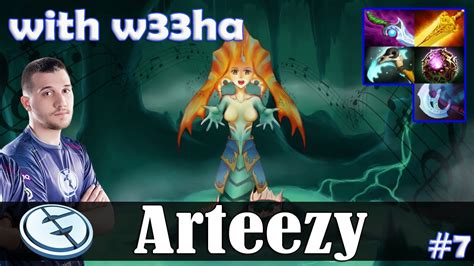 Arteezy Naga Siren Safelane With W Skywrath Mage Dota Pro