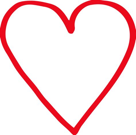 Free Hand Drawn Heart Sign Design Png With Transparent Background