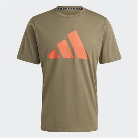 Adidas Train Essentials Feelready Logo Training Tee Green Adidas Uae