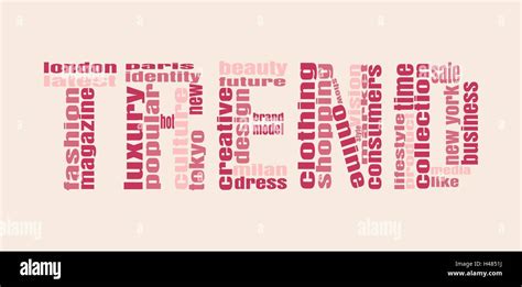 Fashion Keywords Tag Cloud Stock Vector Image And Art Alamy