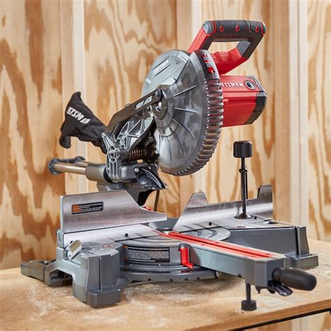 CRAFTSMAN Miter Saw CMXEMAX69434501 10-in 15 Amps Single Bevel Sliding ...