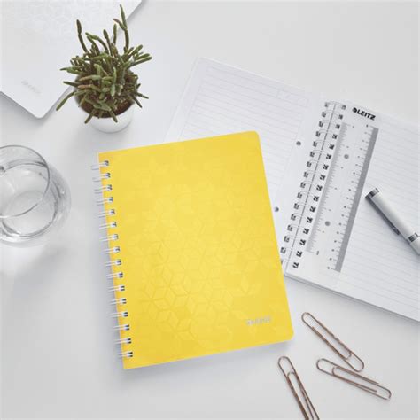 Cuaderno Wiro Leitz Wow Pp 80 Hojas Rayado Horizontal Din A5 Amarillo — Kounterpro