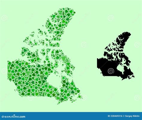 Map Of Canada Mosaic Of Wine And Grapes Stock Illustration