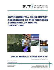 Environmental Noise Impact Assessment Of Mining Operations In Course Hero