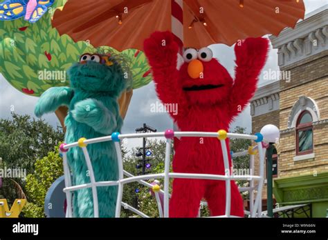 Orlando Florida August Rosita In Sesame Street At Seaworld