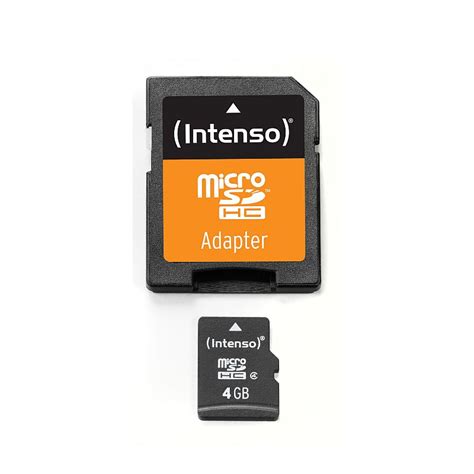 Intenso Micro Sd Speicherkarte Gb Klasse Mit Sd Adapter