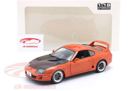 Solido 1 18 Toyota Supra Mk4 A80 Streetfighter Baujahr 1993 Orange