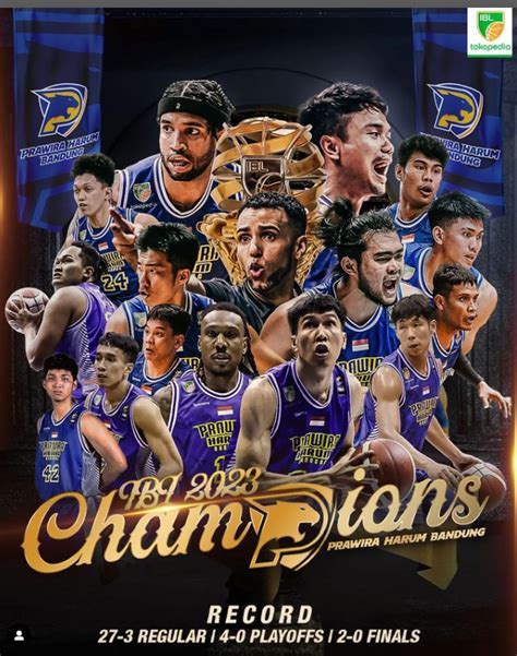 Setelah 25 Tahun Penantian Akhirnya Prawira Bandung Juara IBL 2023