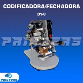 CODIFICADORA FECHADORA MANUAL DY HOT STAMPING IMPRESORAS DE CARNETS