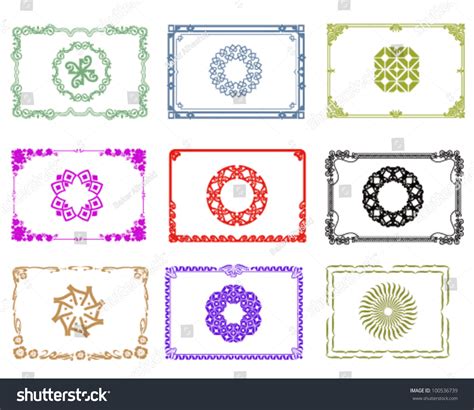 Carpet Border Frame Pattern Stock Vector Royalty Free