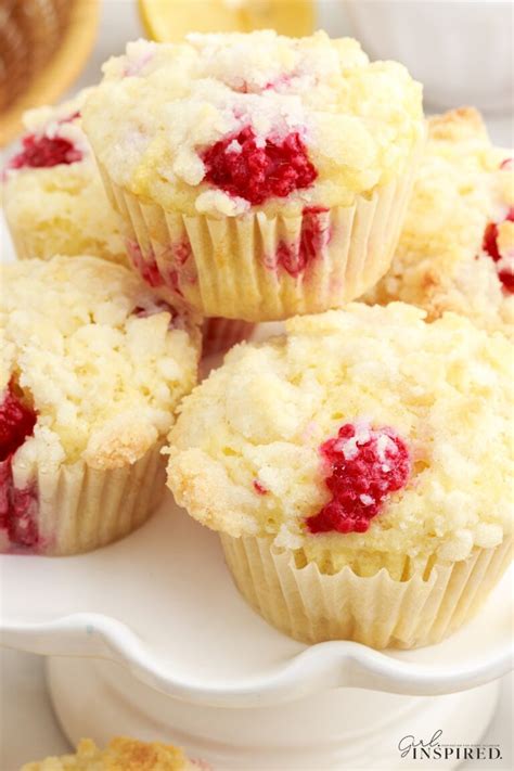 Lemon Raspberry Muffins Girl Inspired