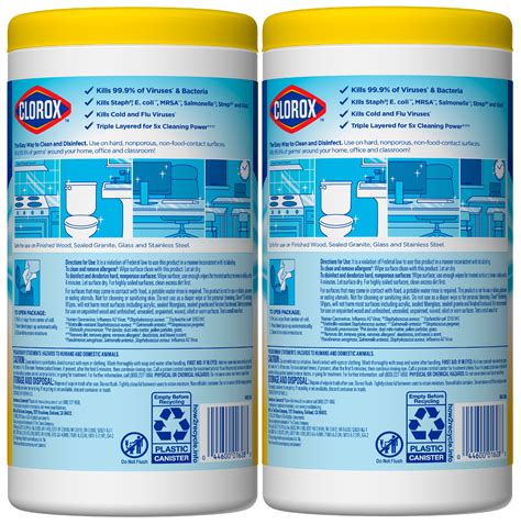 Printable Clorox Bleach Label