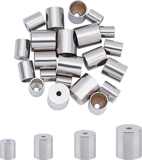 Amazon UNICRAFTALE About 24pcs 3 4 5 6mm Inner Dia Column End Cap