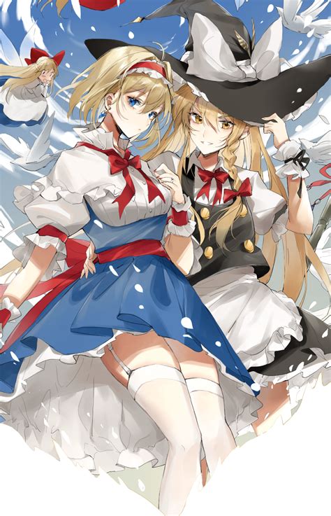 911999 2d Fall Anime Girls Anime Kirisame Marisa Witch Hat Digital Art Torinari Artwork