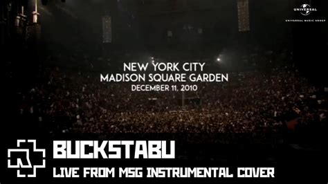 Rammstein Bxxxxxxxx Live From Msg Instrumental Cover Youtube