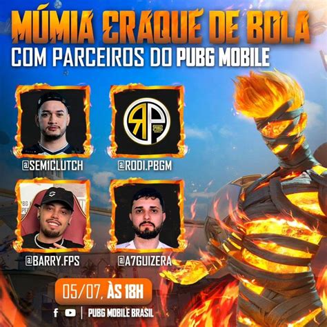 PUBG MOBILE Livestream Craque Da Bola Marca O Retorno De Skin