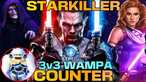 V Starkiller Counter W Wampa Omicron Swgoh Gac Youtube