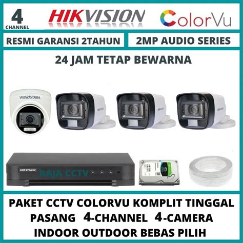 Jual Paket Cctv Hikvision Mp Colorvu Channel Camera Turbo Hd