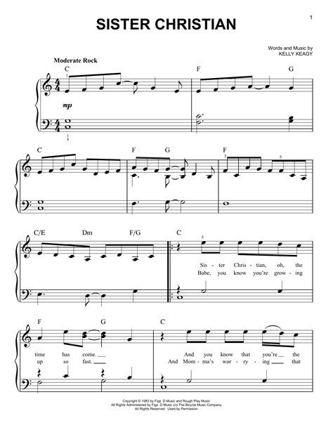 Sister Christian | Sheet Music Direct