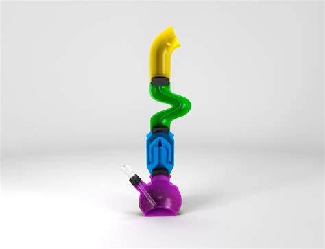 Stl File Build A Custom Bong Bong Percolator 🚬 ・3d Print Design To