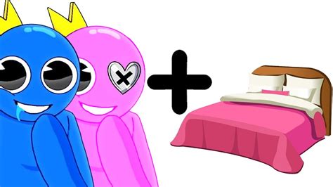 Blue And Pink Bed Roblox Rainbow Friends Animation Youtube