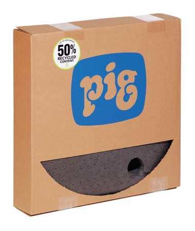 Pig Sorbents 7 Gal 22 In Dia Universal Gray Polypropylene MAT208