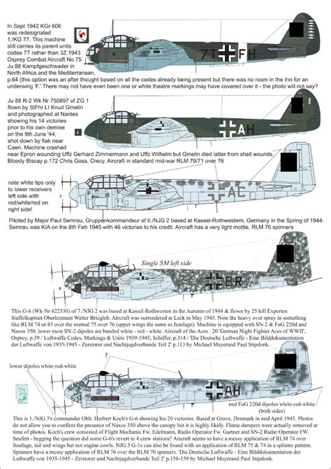 Junkers Ju 88 Experten Decals Aims 72d021